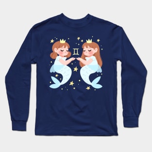 Gemini Mermaid Long Sleeve T-Shirt